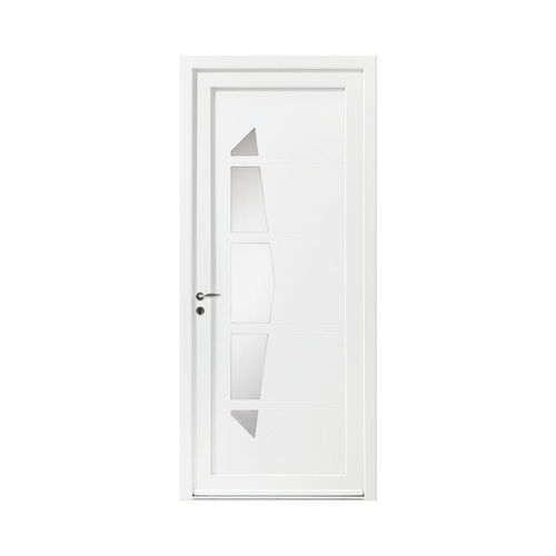 Porte d'entrée - MILKY 2 - ZILTEN - en PVC / battante / contemporaine