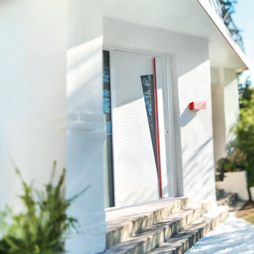 Porte d'entrée - ELEKTRO 1 - ZILTEN - en aluminium / battante / contemporaine