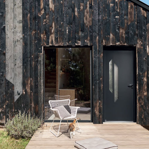 Porte d'entrée - CYTISS 13 - ZILTEN - en aluminium / battante / contemporaine