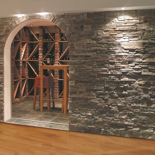 Parement en béton - CLASSIC : HIGHLAND GRAY - Mathios SA - extérieur / intérieur / aspect pierre
