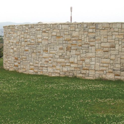Parement en béton - CLASSIC : TUSCANY CREAM - Mathios SA - extérieur / intérieur / texturé