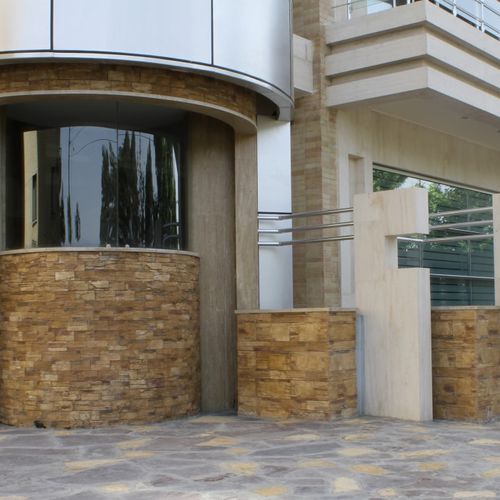 Parement en béton - CLASSIC : HIGHLAND BLEND AMBER - Mathios SA - extérieur / intérieur / lisse