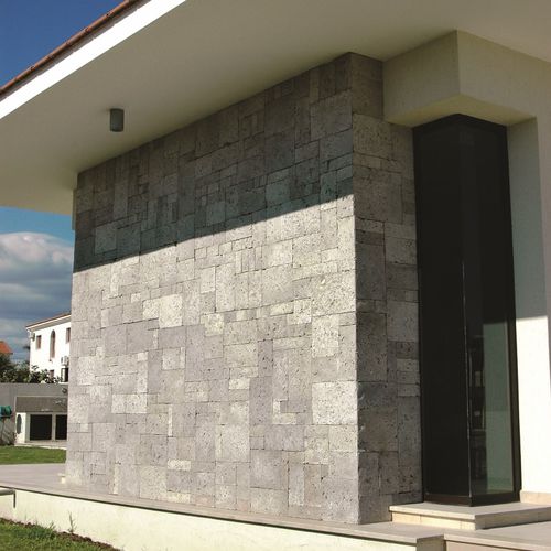 Parement en béton - CLASSIC : VERACRUZ GRAY - Mathios SA - extérieur / intérieur / texturé