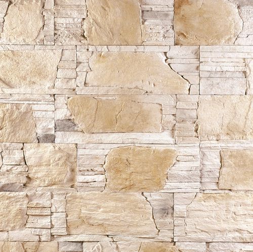 Parement en béton - CLASSIC : HIGHLAND BLEND CREAM - Mathios SA - extérieur / intérieur / texturé