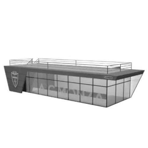 Bâtiment préfabriqué - TURNKEY - KOPRON - en acier galvanisé / ossature métallique / pour installation sportive