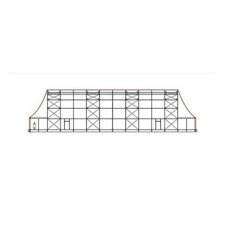 Structure tendue sur ossature métallique - SIDEWALL - KOPRON - à arche / pour couverture / avec membrane en pvc
