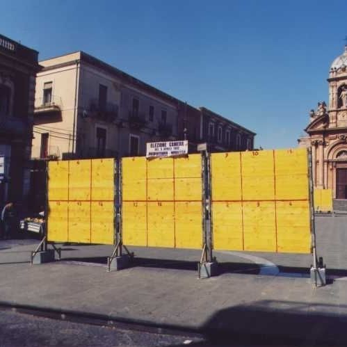 Panneau d'affichage d'extérieur - BILL-POSTING HOARDINGS - MARIO ORLANDO E FIGLI - en acier / en bois