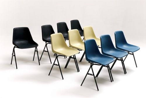 Chaise visiteur contemporaine - ORLANDO - MARIO ORLANDO E FIGLI - en polypropylène / empilable / professionnelle