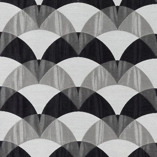Tissu d'ameublement - Paramount : GREY/BLACK - DURALEE DESIGNER - à motif / en viscose