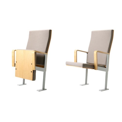 Chaise d'auditorium en tissu - ALTO - Race Furniture - en bois / tapissée / pliante