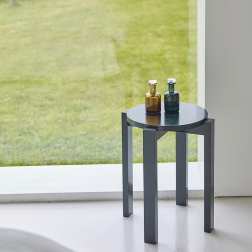 Tabouret contemporain - Four - ANOTHER COUNTRY - en chêne / en frêne / avec piètement en chêne