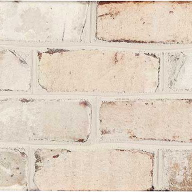 Brique pleine - CHESAPEAKE PEARL - PINE HALL BRICK - pour façade / blanche / bleue