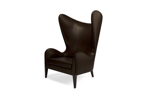 Fauteuil contemporain - HAPPINESS - SE LONDON - en cuir / à oreilles