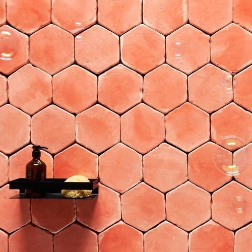 Carrelage en terracotta - CORAL  - SaldaMena SC - brillant / d'intérieur / de salon