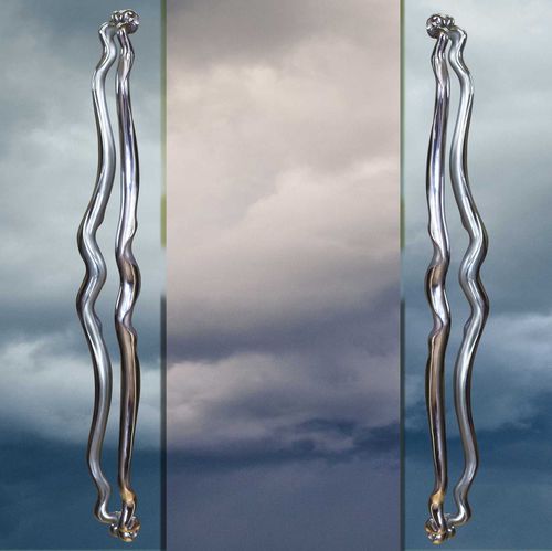 Poignée de tirage pour porte en verre - ERGO : EXTENDED EPIC  - Martin Pierce - en inox / contemporaine
