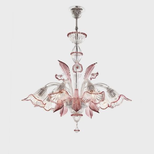 Lustre classique - AFRODITE - Sogni di Cristallo - en verre soufflé / 3 ampoules / 5 ampoules