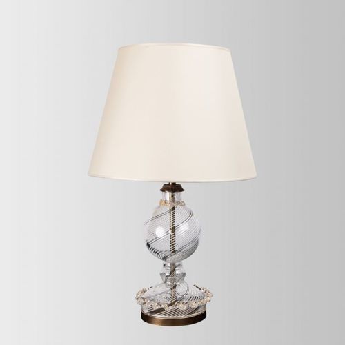 Abat-jour classique - GRETA - Sogni di Cristallo - en tissu / en verre de Murano / en verre soufflé