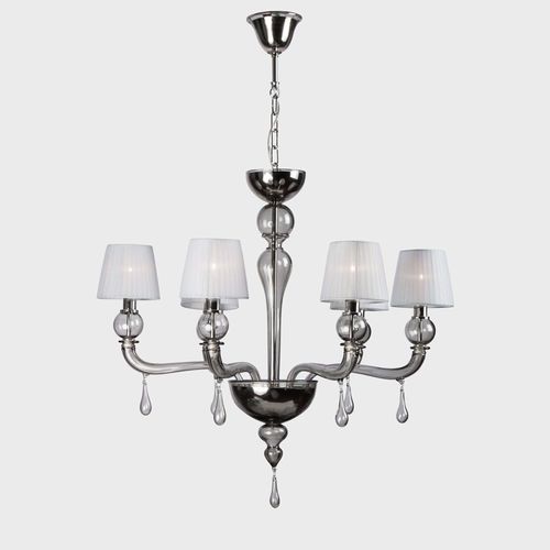 Lustre contemporain - GRACEFUL  - Sogni di Cristallo - en verre de Murano / en verre soufflé / en tissu