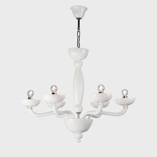 Lustre contemporain - BOREALIS - Sogni di Cristallo - en verre de Murano / en verre soufflé / 6 ampoules