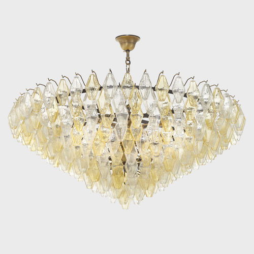 Lustre classique - CLEPSYDRA DELUXE - Sogni di Cristallo - en verre de Murano / en verre soufflé / en métal