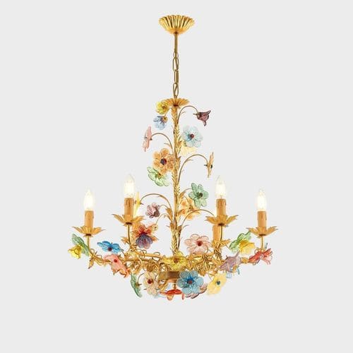 Lustre classique - GOLD DESIDERIA - Sogni di Cristallo - en verre de Murano / en verre soufflé / en fer forgé