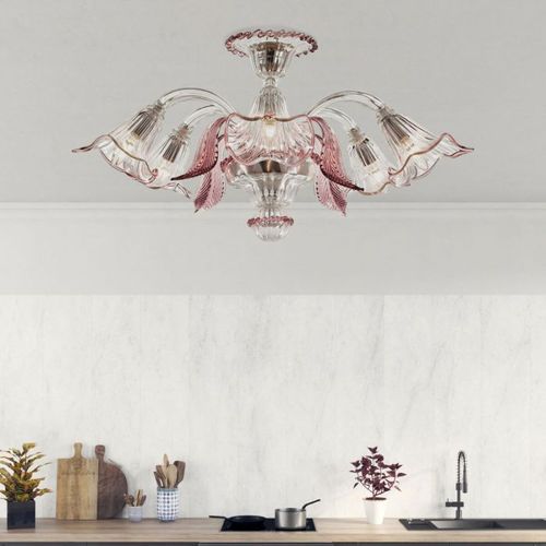 Plafonnier classique - AFRODITE - Sogni di Cristallo - en verre de Murano / à LED / fait main