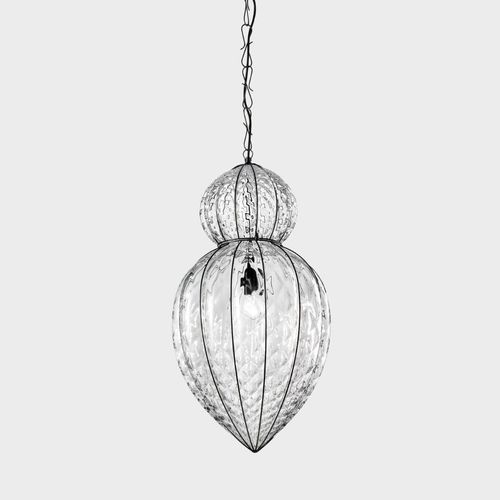 Suspension - GOCCE DELUXE  - Sogni di Cristallo - en métal / en verre soufflé / en verre vénitien