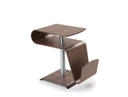 Table d'appoint contemporaine - TIMEOUT - Conform - en chêne / en noyer / rectangulaire