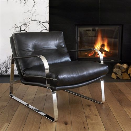 Fauteuil design scandinave - SHABBY - Conform - en cuir / en tissu / en chrome