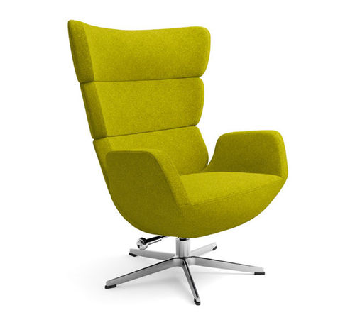 Fauteuil contemporain - TURTLE - Conform - en cuir / en tissu / pivotant