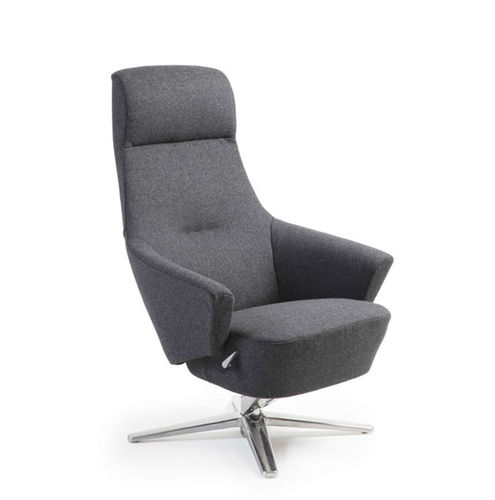 Fauteuil contemporain - JOLLY - Conform - en cuir / en tissu / en aluminium