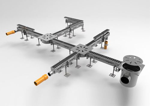 Caniveau à grille - M60 - fratelli malin srl - en acier inox / pour espace public / pour zones à trafic léger
