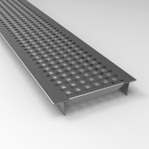 Grille pour caniveau en inox - PERFORATED STAMPED - fratelli malin srl - pour espace public / pour applications industrielles