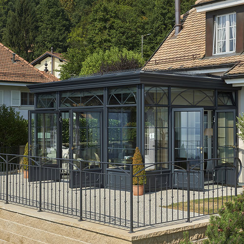 Véranda en verre - IMPERIAL & TOSCANA - KELLER - en aluminium / avec isolation thermique