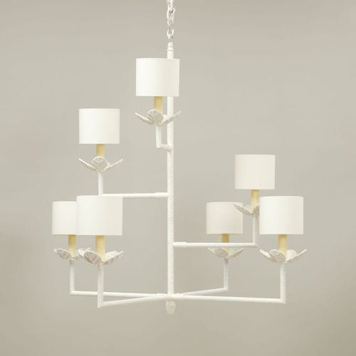 Lustre contemporain - COLOMBIER - VAUGHAN - en laiton / en nickel / en bronze