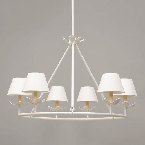 Lustre contemporain - MONTFERRAT - VAUGHAN - en laiton / en nickel / en bronze