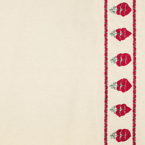 Tissu d'ameublement - KATORA - VAUGHAN - à motif / en lin / brodé