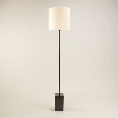Lampe sur pied - CLEVELAND - VAUGHAN - en laiton / en lin / contemporaine