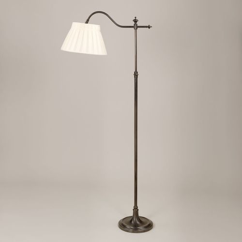Lampe sur pied - MELROSE SWAN NECK - VAUGHAN - en laiton / en bronze / en soie