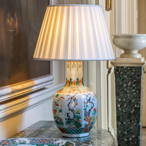 Lampe de table - FAMILLE VERTE – BIRDS - VAUGHAN - en céramique / en porcelaine / contemporaine