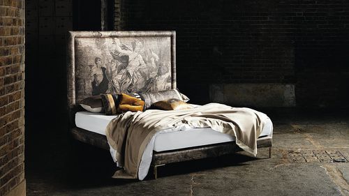 Lit double - FELIX 03 - Savoir Beds - classique / tapissé / avec tête de lit