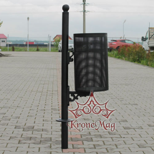 Poubelle publique - URBAN 1.P.S - KRONEMAG MILLENIUM srl - sur pied / en fonte / sans couvercle