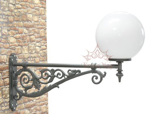 Applique murale classique - ME502.GLOB400 - KRONEMAG MILLENIUM srl - d'extérieur / en fonte / sphérique