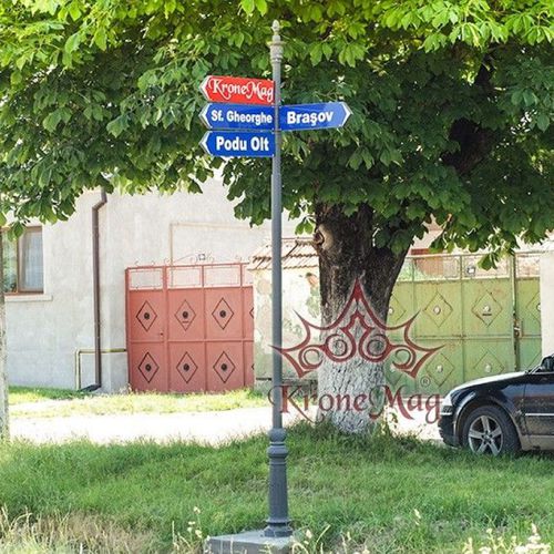 Panneau signalétique au sol - VILLA-INDICO-4 - KRONEMAG MILLENIUM srl - acier / en fonte / d'orientation