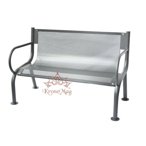 Banc public contemporain - KASSEL2 - KRONEMAG MILLENIUM srl - en métal / avec dossier / avec accoudoirs