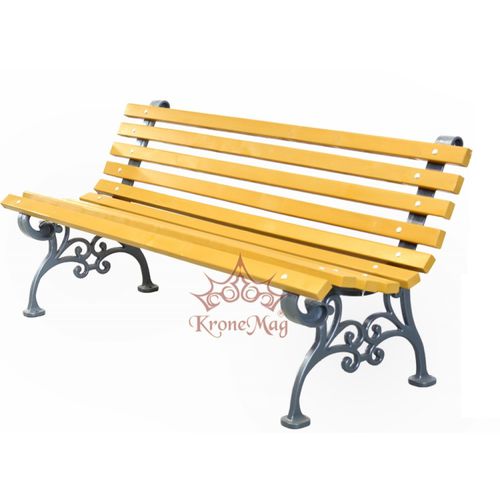 Banc de jardin traditionnel - ANVERS - KRONEMAG MILLENIUM srl - en bois / en fonte / avec dossier