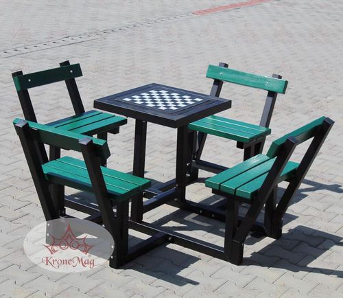 Table d'échecs d'extérieur - CAMPINA 4 - KRONEMAG MILLENIUM srl - classique / pour espace public / en bois