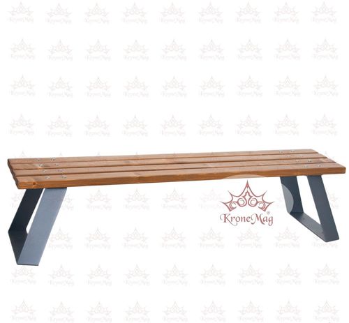 Banc public contemporain - ZAGREB - KRONEMAG MILLENIUM srl - en bois / en métal / sans dossier