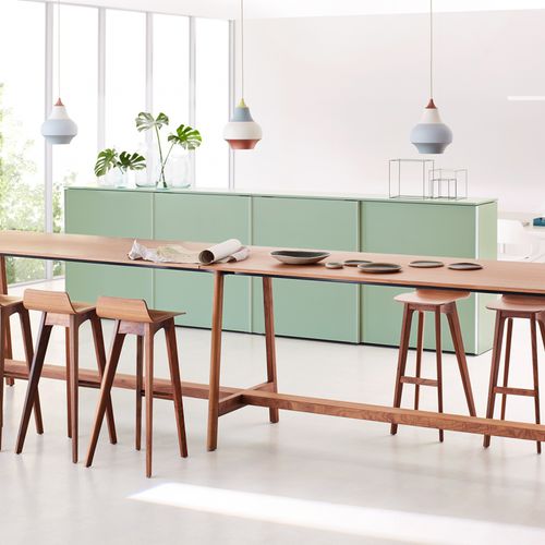 Armoire de classement basse - GLIDER  - Ophelis - stratifiée / en aluminium / en MDF