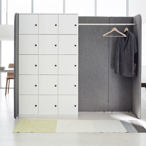 Casier vestiaire en métal - S SERIES - Ophelis - pour bureau / sécurisé / blanc